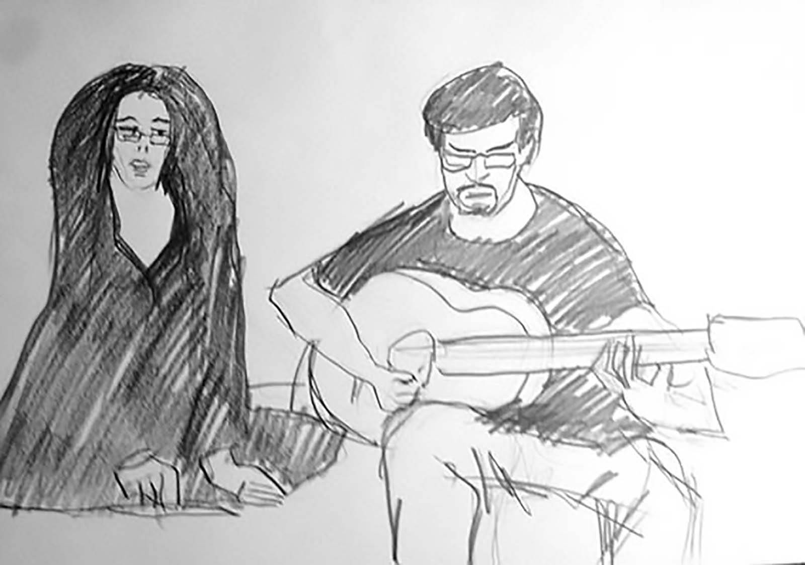 los músicos
